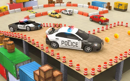 Police Car Parking School Game