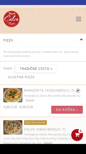 Pizza Calva