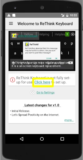 ReThink™ - Stops Cyberbullying screenshot 1