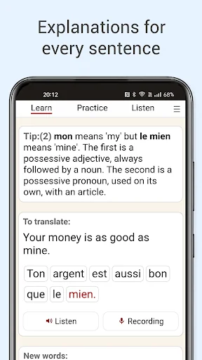 Learn French from scratch screenshot 1