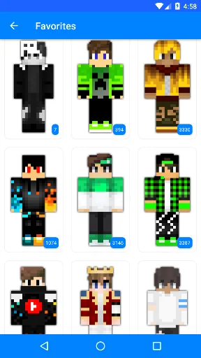 Boys Skins for Craftsman, MCPE