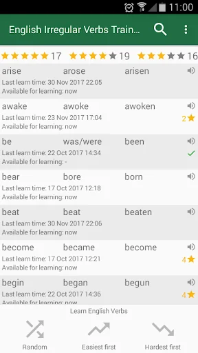English Irregular Verbs