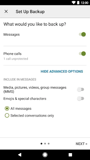 SMS Backup & Restore screenshot 1