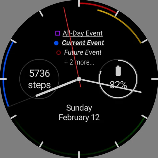 First - a Calendar Watchface screenshot 1