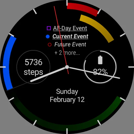 First - a Calendar Watchface screenshot 2