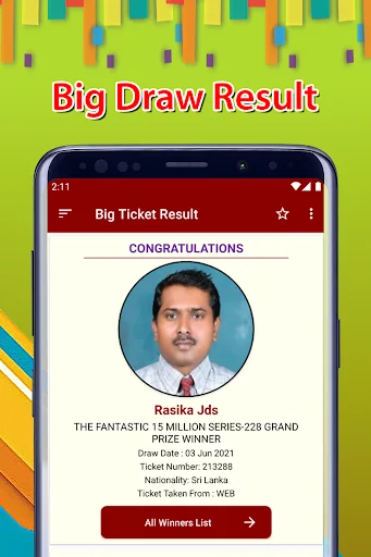 Abu Dhabi Big Ticket Results screenshot 1