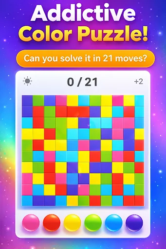 Flood It – Color Puzzle Game