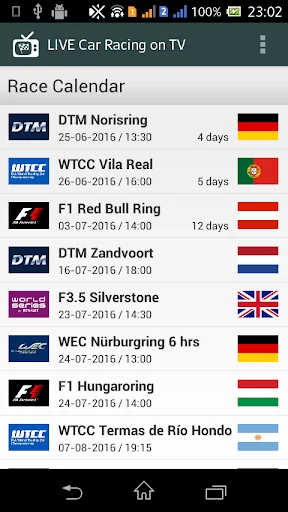 LIVE Car Racing on TV