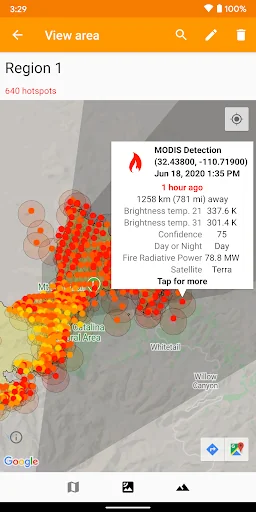 Fireguard Wildfire Tracker screenshot 2