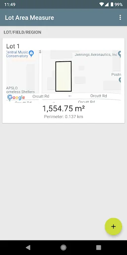 Field/Lot Area Calculator