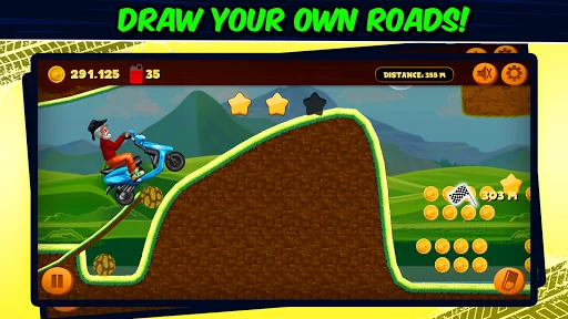 Road Draw: Moto Climb Race screenshot 4