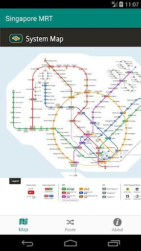 Singapore MRT and LRT Offline screenshot 1