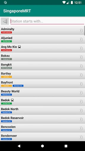 Singapore MRT and LRT Offline screenshot 3