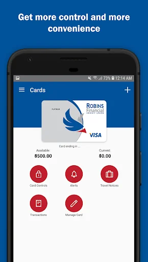 Robins Financial Cards App screenshot 1