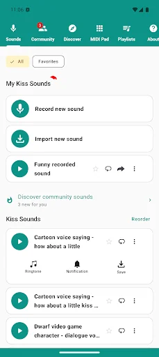 Kiss Sounds screenshot 1
