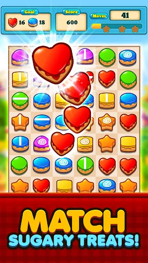 Cupcake Match 3 Games No Wifi screenshot 1