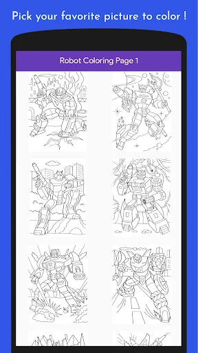 Robot Coloring Book
