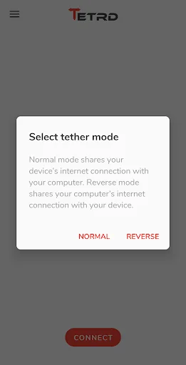 Tetrd: USB Universal Tethering screenshot 1