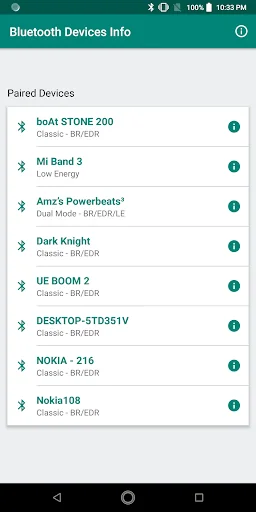 Bluetooth Devices Info screenshot 1