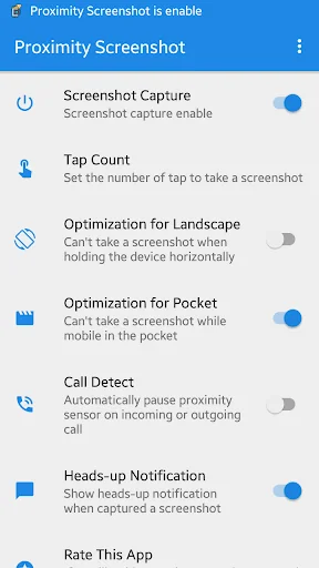 Proximity Screenshot Capture