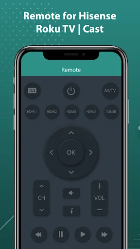 Remote for Hisense Roku TV