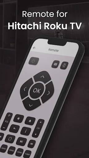 Remote for Hitachi Roku TV