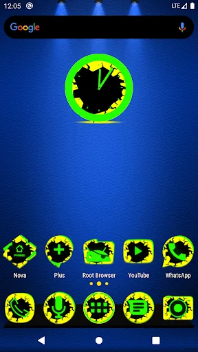 Cracked Yellow Green Icon Pack