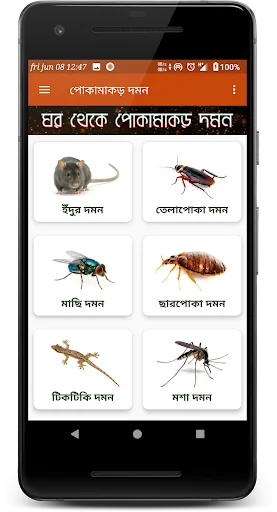 ঘরবাড়ি থেকে পোকামাকড় দমন