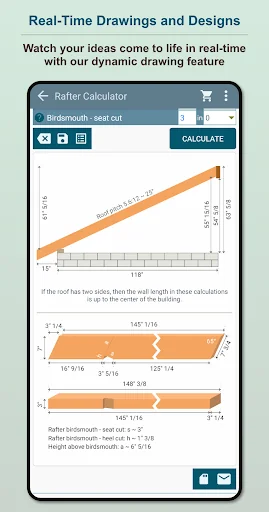 Rafter estimator for roofing screenshot 2