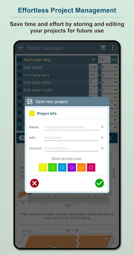 Rafter estimator for roofing screenshot 3