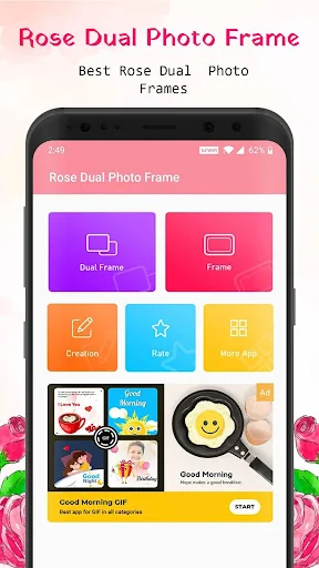 Rose Dual Photo Frame