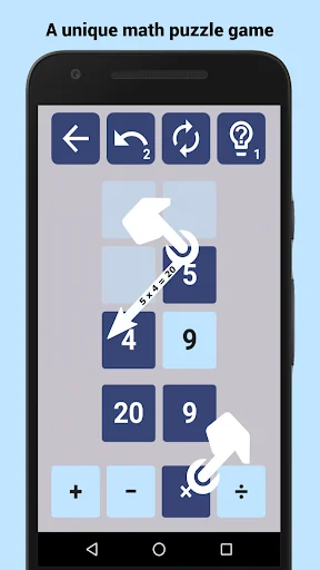 NumberDrop: Hard Math Puzzles