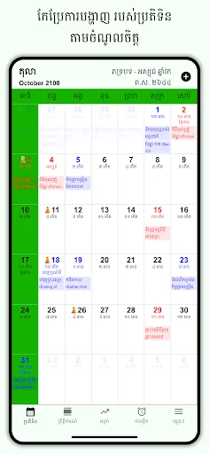 Khmer Lunar Calendar screenshot 2