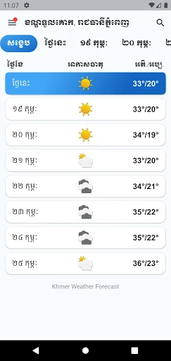 Khmer Weather Forecast screenshot 4
