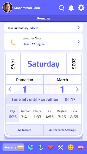Al-Roznama - Prayer Times