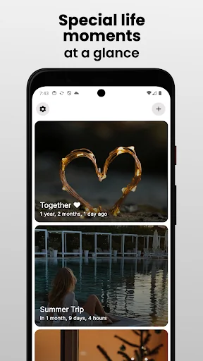 Moments Countdown widget