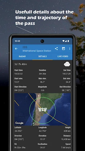 ISS Detector Satellite Tracker screenshot 3