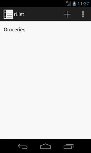 rList - Shopping List