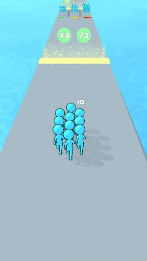 Runner Pusher: Crowd Race 3D! screenshot 1
