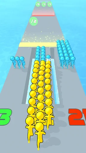 Runner Pusher: Crowd Race 3D! screenshot 2