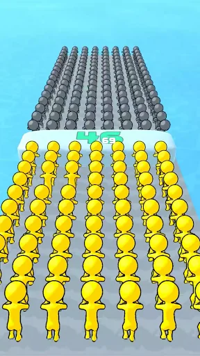 Runner Pusher: Crowd Race 3D! screenshot 3