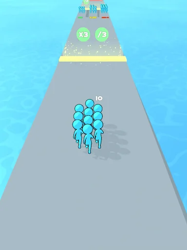 Runner Pusher: Crowd Race 3D! screenshot 4