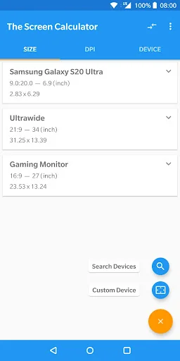 The Screen Calculator