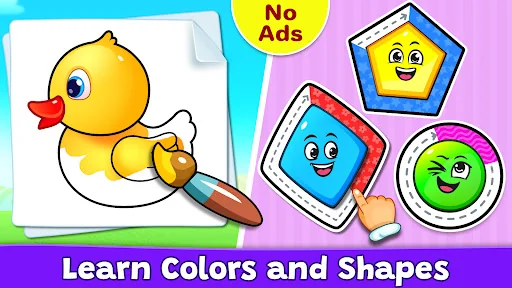 Colors & Shapes: Coloring game