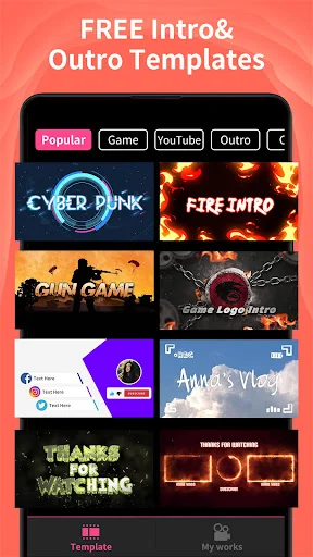 Intro Maker -video intro outro screenshot 1