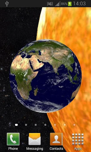 Solar System 3D Live Wallpaper screenshot 1