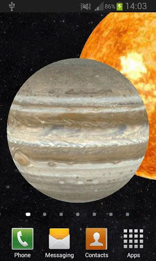 Solar System 3D Live Wallpaper screenshot 2