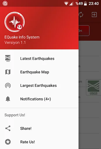 EQuake Info System screenshot 2