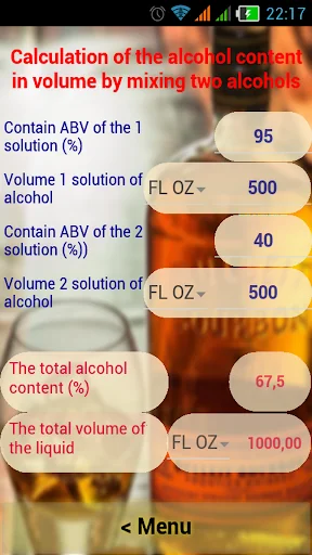 Alcohol Calculator screenshot 3