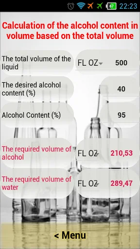 Alcohol Calculator screenshot 4